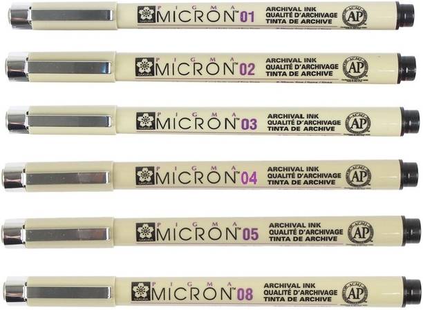 SAKURA Sakura Pigma Micron (Black ink) Set Fineliner Pen