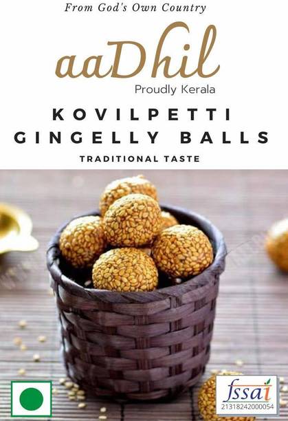 Aadhil Kovilpatti Sesame Seeds Balls/Gingelly Balls/Traditional Ellurundai Pouch
