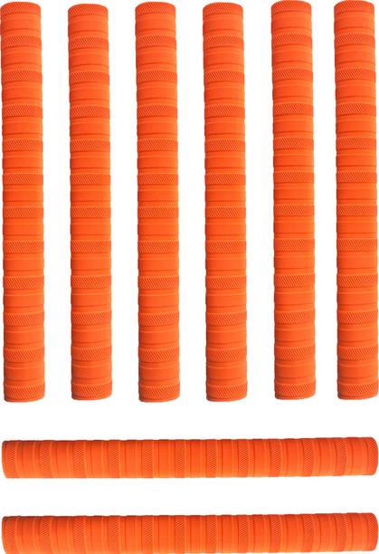 y2m Pack of 8 Cricket Bat Orange Grip शेवरन
