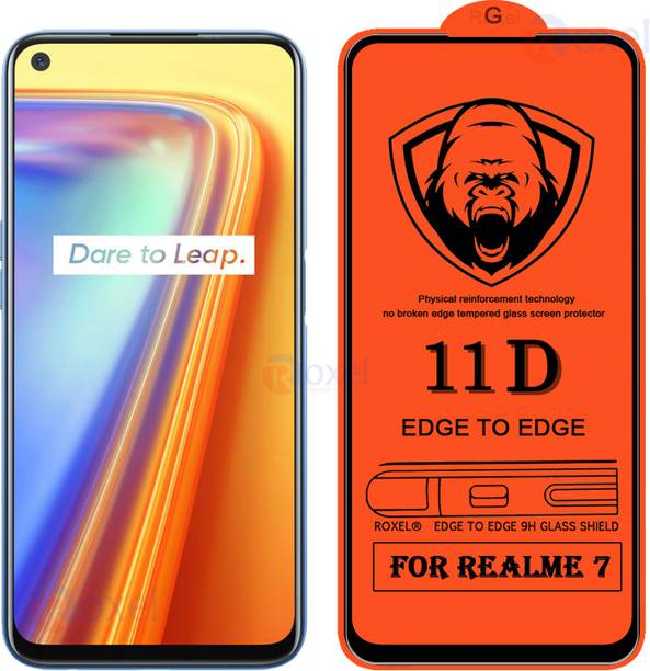 SoftTech Edge To Edge Tempered Glass for Realme 7