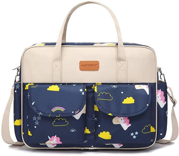 motherly Multipurpose Diaper Handbag with Changing Mat & Stroller Hook Set for Mothers, Hanbag for Mom for Travel, Baby Travelling Bag