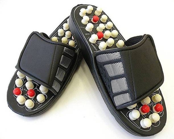 ईस्टर्न क्लब Acupressure and Magnetic Therapy Accu Paduka Slippers Full Body Blood Circulation Natural Leg Foot Massager Slippers (SIZE-7) मसाज़र