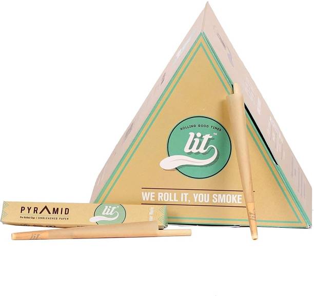LIT 62 Organic Unbleached Paper Pre-roll Unruled Pre-roll Length 110 mm; Filter Length 27mm 12 gsm Paper Roll