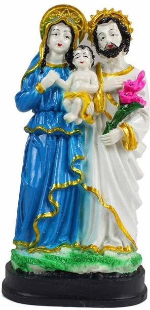 GIFTCITY Resin God Jesus Statue for Home, Church and Chapel Decoration Assembled 10 cm Pack of 1