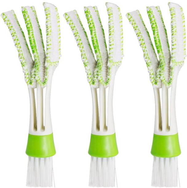 carempire Car Air Vent Cleaning Brush Mini Duster for Car Air Vent, Set of 3 Automotive Air Conditioner Cleaner and Brush, Dust Collector Cleaning Cloth Tool for Keyboard Window Leaves Blinds Shutter Vehicle Interior Cleaner