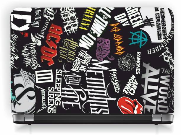 SecondSkinStudio Funky Skin Poly Vinyl Reusable Laptop Skin Compatible for 15.6 inch