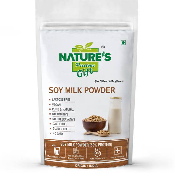 Nature's Precious Gift Soya Drink Powder [Vegan | Non-GMO | 49% Protein] - 500 GM Protein Shake