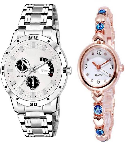 couple watch combo Analog Watch  - For Boys & Girls couple watch for lovers with sylish couple combo 2022