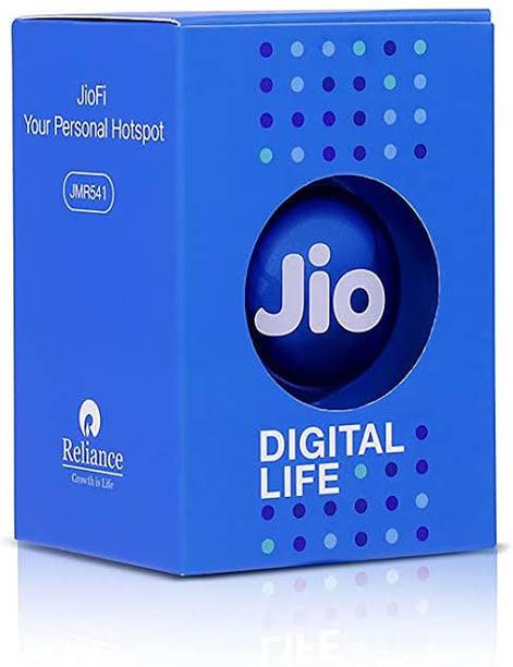 Jio JMR541 WIFI 4G PORTABLE HOTSPOT 21.6 Mbps Data Card ,Calls not Supported