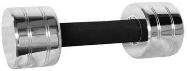Sports World 5KG STEEL DUMBBELL SINGLE PIECE, (5KG*1PIECE=5KG TOTAL WEIGHT OF STEEL DUMBBELL) Fixed Weight Dumbbell