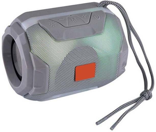 Techobucks LED Light Flash Lamp Speaker Horn Stereo Subwoofer USB Mp3 Music Player 6 W Bluetooth Speaker