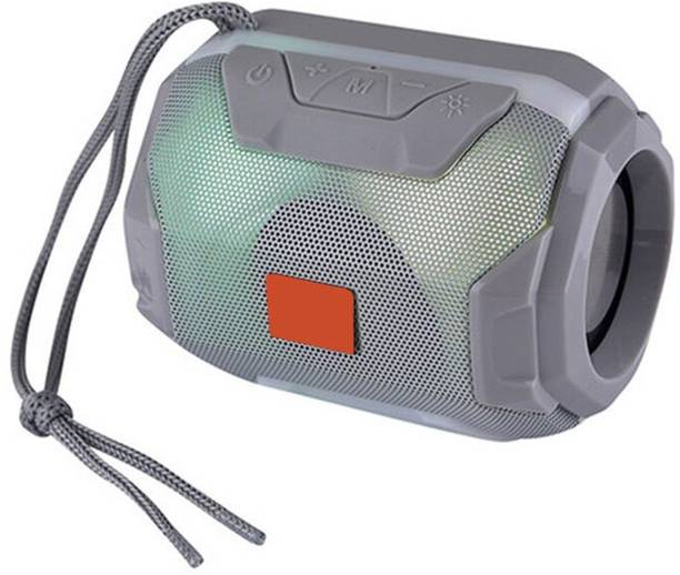 Techobucks Top Selling Portable Speaker Wireless Bluetooth Speaker With LED Light Flash Lamp Speaker dual Horn Stereo Subwoofer supports USB Mp3 Music Player 6 W Bluetooth Speaker