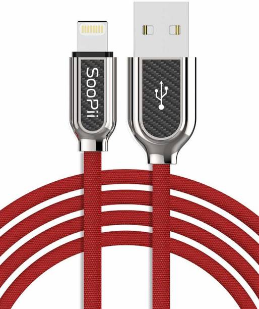 Soopii Lightning Cable 1 m Lightning Cloth Braided Fast Charging USB Data Charge and sync Cable - 1 Meter