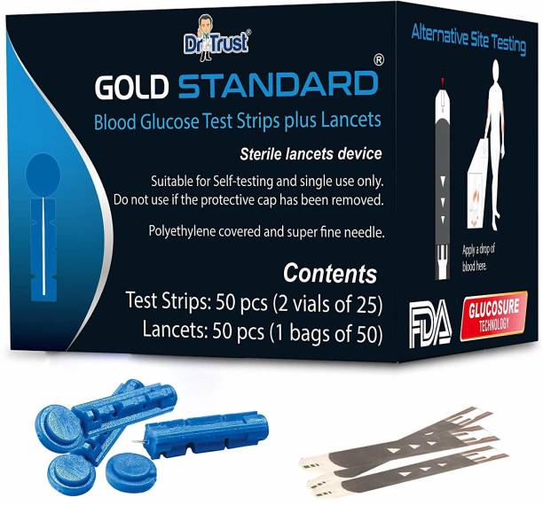 Dr. Trust Gold Standard Test Strips 50 Glucometer Strips