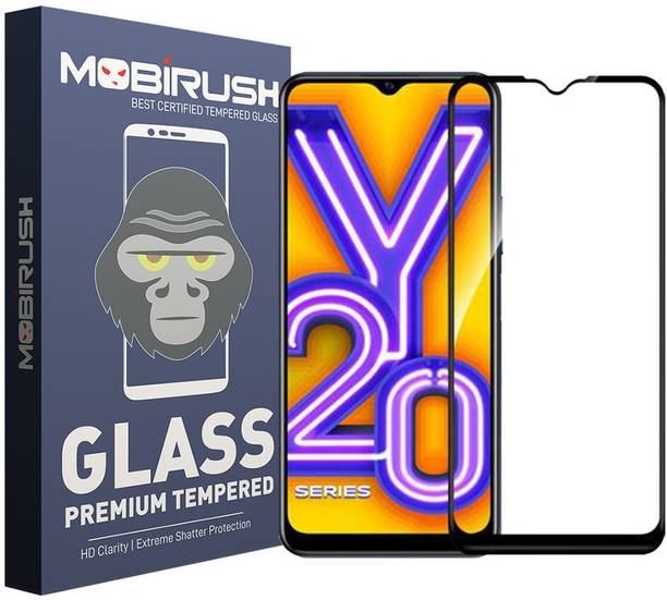 MOBIRUSH Edge To Edge Tempered Glass for Vivo Y20i