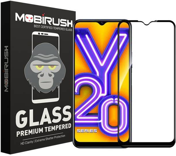 MOBIRUSH Edge To Edge Tempered Glass for Vivo Y20i