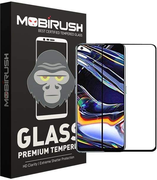 MOBIRUSH Edge To Edge Tempered Glass for Realme 7 Pro