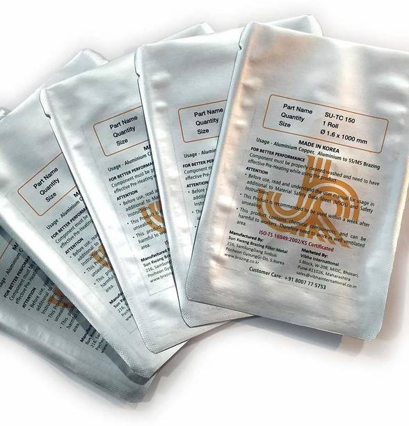 Sun Kwang 5 Mtr Flux Cored Aluminium to Copper Brazing Wire Dia 1.6mm (5 Pkts of 1 Meter Each) Welding Rod Welding Rod