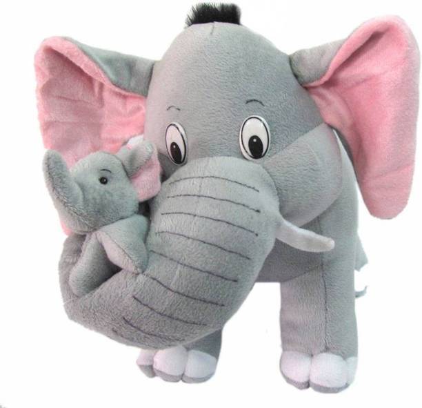 AK TOYS MOTHER & BABY ELEPHANT  - 45 cm