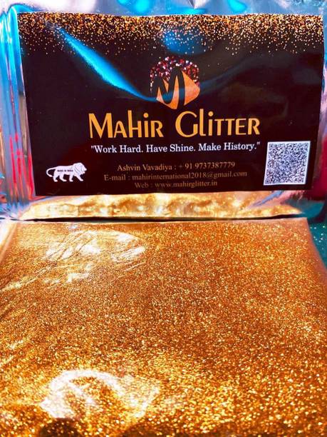 Mahir Glitter GOLDEN GLITTER FOR ART & CRAFT & FACE & NAIL ART