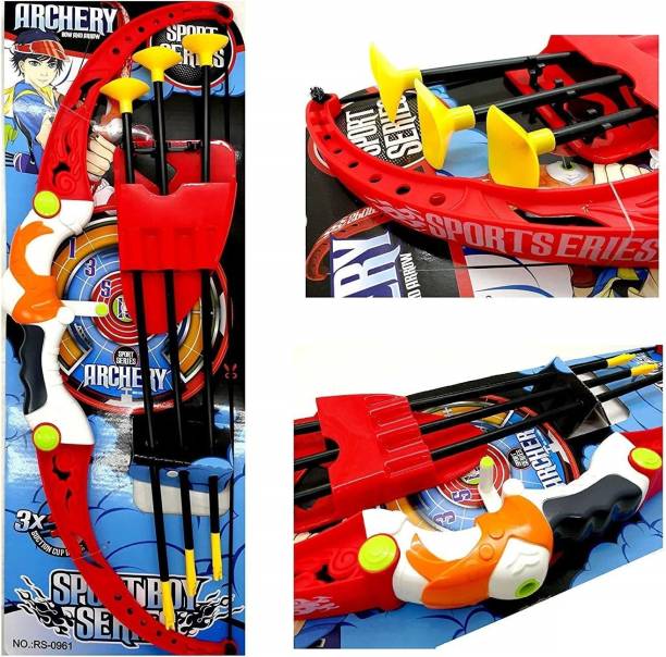 AVYUKT Bow & Arrow with Bow & 3 Cup Suction Arrows with Quiver to Hold Arrows Archery Target Sport Toy Game Suitable for Kids Bows & Arrows