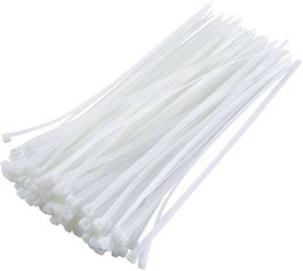 HRTRONICS 200 Pcs 8" INCH CABLE TIES 200 MM*3.6 MM WHITE NYLON ZIP WIRE ORGANISER STANDARD QUALITY FLEXIBLE SELF LOCKING TIE Nylon Flexible Straps Cable Tie (White Pack of 200) Nylon Standard Cable Tie (WHITE Pack of 200) Plastic Standard Cable Tie