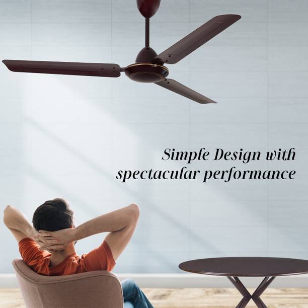 LUMINOUS Morpheus Brown 1200 mm 3 Blade Ceiling Fan