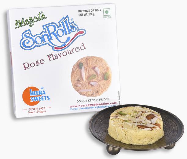 भगत'स हीर स्वीट्स सनरोल्स रोज़ फ्लेवर्ड मिठाई बॉक्स