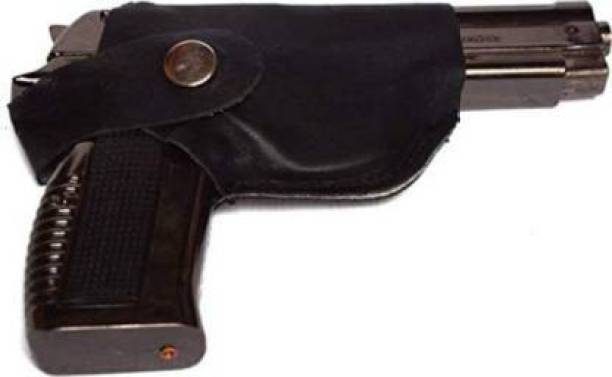 indmart Metal Gun / Pistol shaped with Barrel Pull Back System and Holster Flame Lighter Cum carry case SLIM BODY automatic ejection storage box Pocket Lighter Metal Gun / Pistol shaped with Barrel Pull Back System and Holster Flame Lighter Cum carry case SLIM BODY automatic ejection storage box Pocket Lighter Pocket Lighter