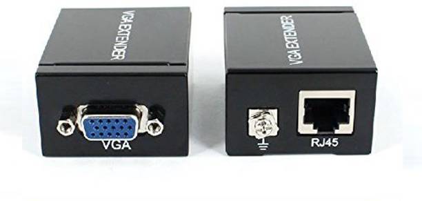 Tobo  TV-out Cable VGA Signal Extender Repeater Adapter Over RJ45 Cat Cat6 Network Cable TD-456H