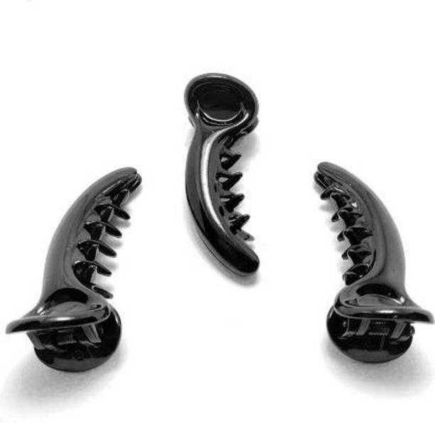 Duggu Banana Hair Clutcher/Mirchi Hair Clip Banana Clip (Black) Banana Clip
