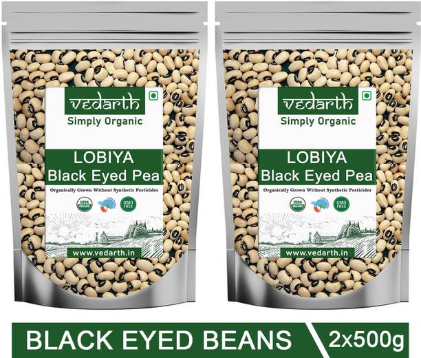 Vedarth Organic Black Eyed Beans (Whole)