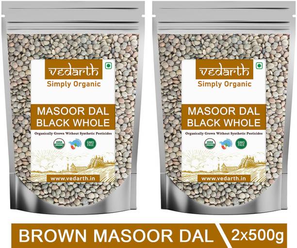 Vedarth Organic Unpolished Masoor Dal (Whole)