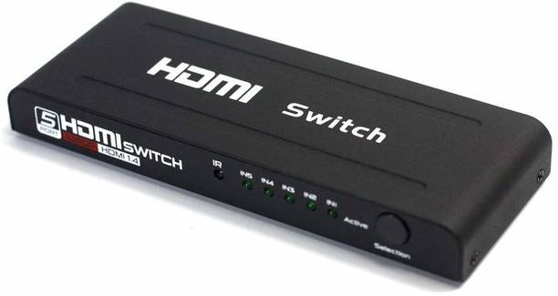 Tobo 4K Ultra HD 3D HDMI Switcher 5 Input 1 Output 5x1 Switch 4K x 2K TD-565H Media Streaming Device