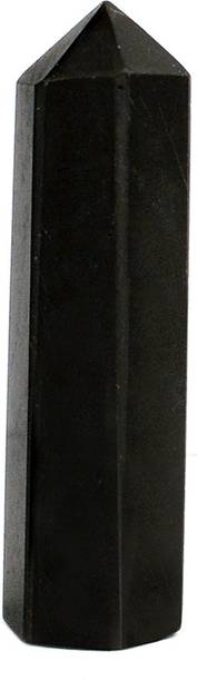 REIKI CRYSTAL PRODUCTS Black Tourmaline Pencil Natural Crystal Pencil Reiki Healing Pencil Black Tourmaline Obelisk Reiki Healing Obelisk Crystal Stone Obelisk Stone Tower For Grid, Vastu Correction, Protection and Increase Energy Height 1 Inch Approx Decorative Showpiece  -  3 cm