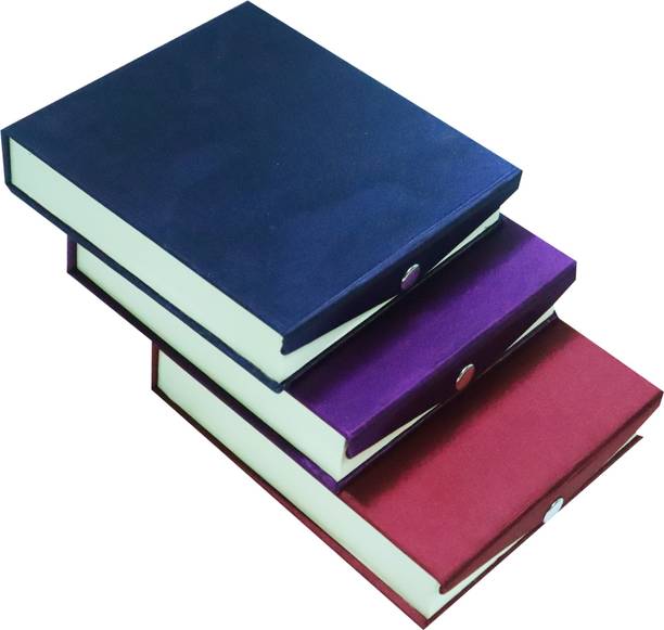 IDEAL FASHION Satin Jewellery Jewel Boxes For Neklaces & Earring Storage Box Organizer Box Gift Box for Women and girls size (7×6) jewellery storage, Necklace box, Earring box Vanity Box