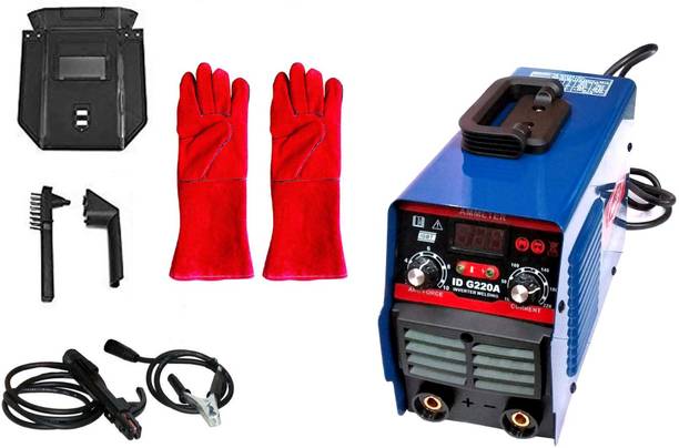 ISC Advance IGBT Technology Electric ARC 200 Inverter MMA Type Welding Machine +16" Long Hand Gloves Combo Inverter Welding Machine