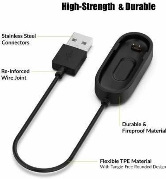 SANNO WORLD Micro USB Cable 0.21 m Replacement USB Charger for Smart Band 4 0.2 m Power Sharing Cable