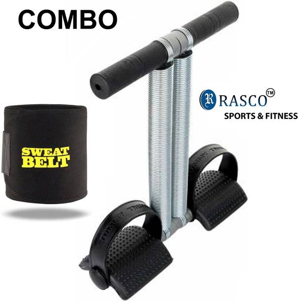 RASCO COMBO SWEAT BELT AND BLACK DOUBLE TUMMY TRIMMER Fitness Accessory Kit Kit