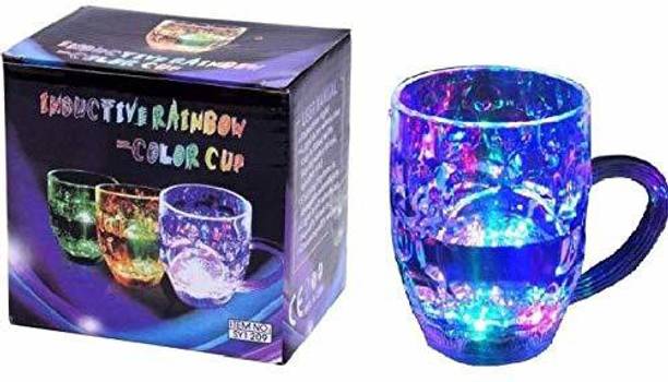 Tiddle Toons Rainbow Magic Color Cup with LED Light Party, Kids, 1 Unit, Capacity 250 ml Plastic Beer Mug