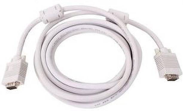 TERABYTE  TV-out Cable 15 Pin Male to Male VGA Cable (3M, White)