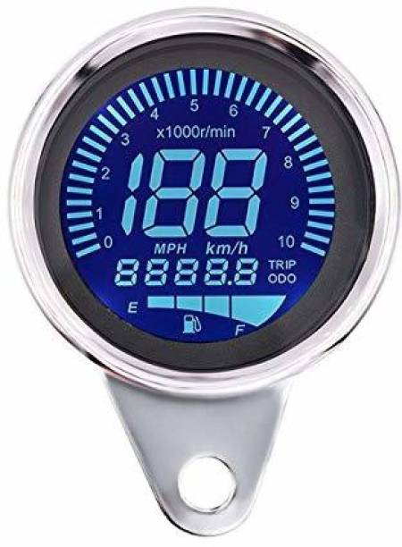 acube mart bike digital meter Speed Odometer Oil Meter Hour Speedometer LCD Tachometer Instrument chrome Digital Speedometer