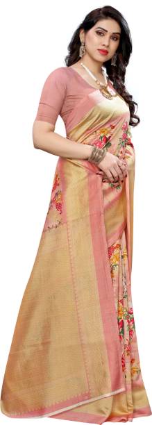 YASHIKA Printed Assam Silk Art Silk Saree - Image 5