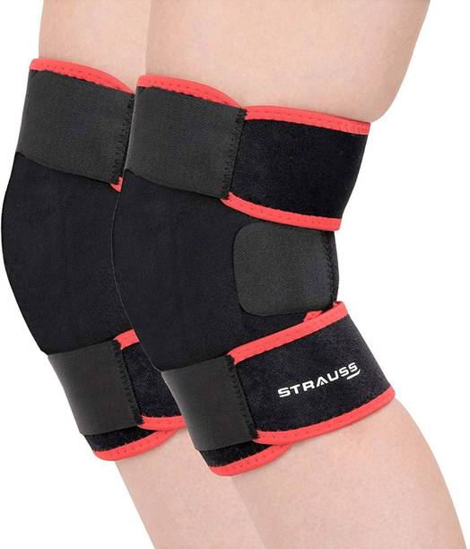 स्ट्रॉस Adjustable Knee Support | Knee Cap | Knee Brace | Knee Band (Pair) नी सपोर्ट