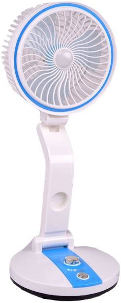 Adonai Rechargeable Multifunction / Multiposition fan &amp; LED light with USB Charger NFF-BLUE2Rechargeable Folding Fan with LED light Rechargeable Fan, USB Fan
