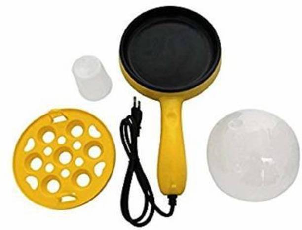 PHOENIX WORLD ashion World Multifunctional 2 in 1 Electric Egg Boiling Steamer Egg Frying Pan Egg Boiler Electric Automatic Off with Egg Boiler Machine Non-Stick Electric Egg Frying Pan EGG COOKER WITH HANDLE Egg Cooker