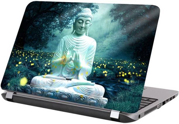 KALARKARI Laptop Skin lord buddha Premium matte finish vinyl HD printed Easy to Install Laptop Skin/Sticker/Vinyl/Cover for all size laptops upto 15.5 inch vinyl Laptop Decal 15.6