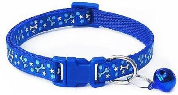 DogTrust Dog & Cat Everyday Collar (Small, Blue) Bell Dog & Cat Collar Charm
