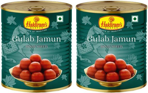 Haldiram's Gulab Jamun (Pack Of 2) Tin