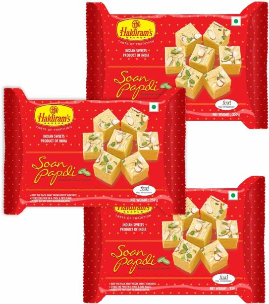 Haldiram's Soan Papdi (Regular) (Pack of 3) Box